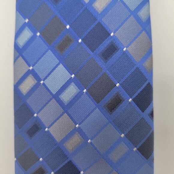 Madison Embroidered Silk Tie Blue OS - Picture 6 of 6